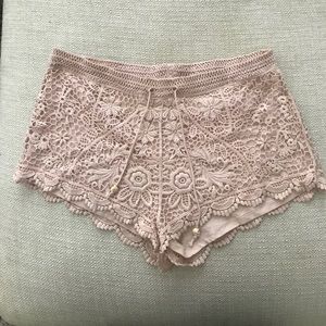 H&M Pink Lace Shorts